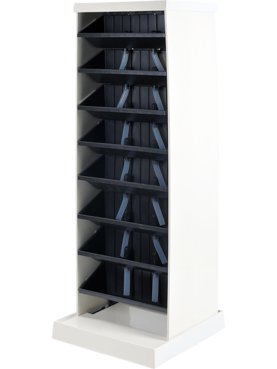 NextGen Small Mobile Wall One Sided With side panels, base cover, top cover and side panel connectors (4 wheels)