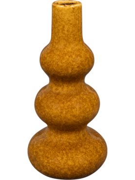 Leone Vase Ochre Yellow