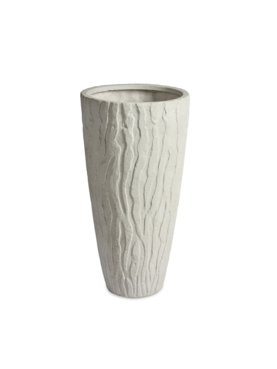 Pattern Vase White Washed