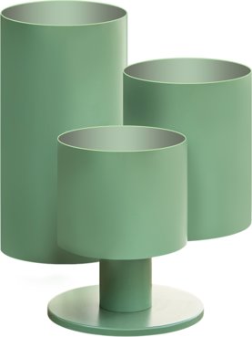 Stiel Closed Encounter Plantenbak op voet mat (Set van 3)